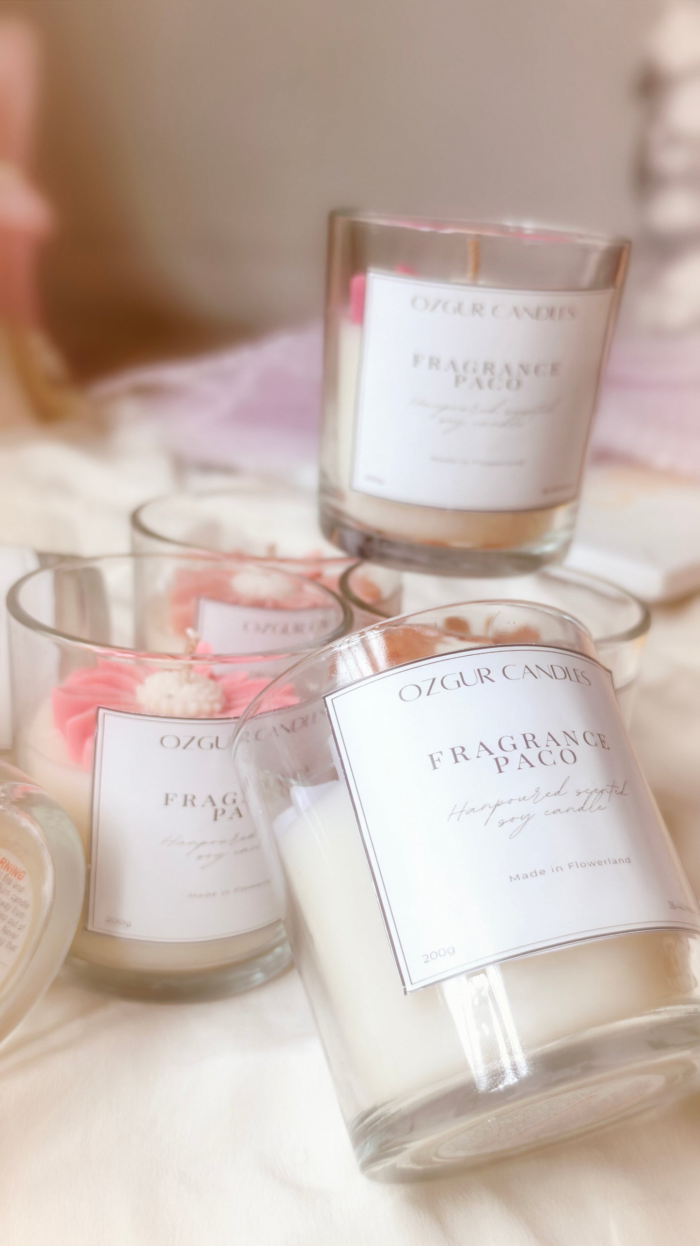 Daisy jar candle
