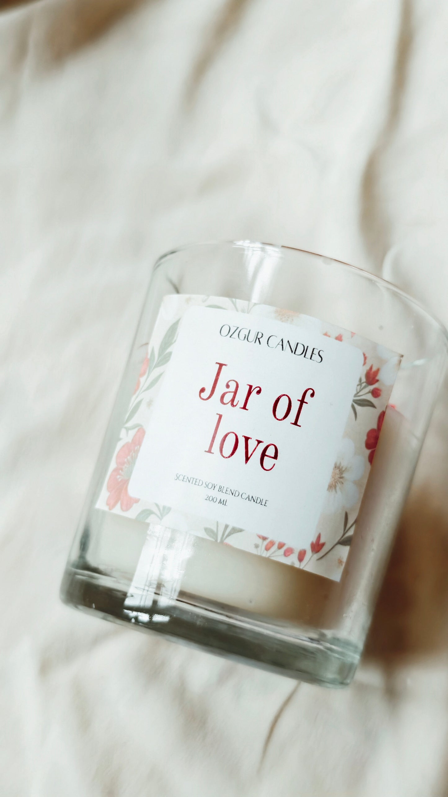 Mini hearts Jar Candle